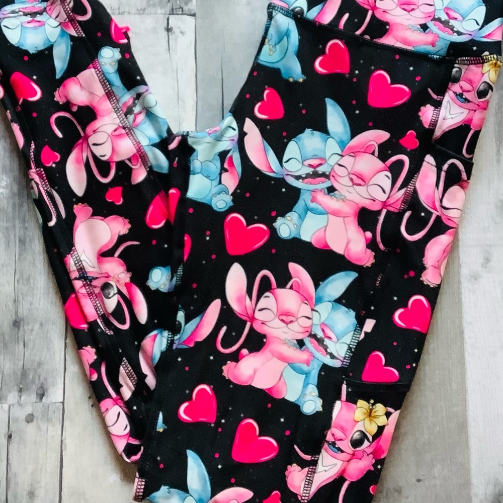 Disney’s Stitch & Angel Custom Leggings